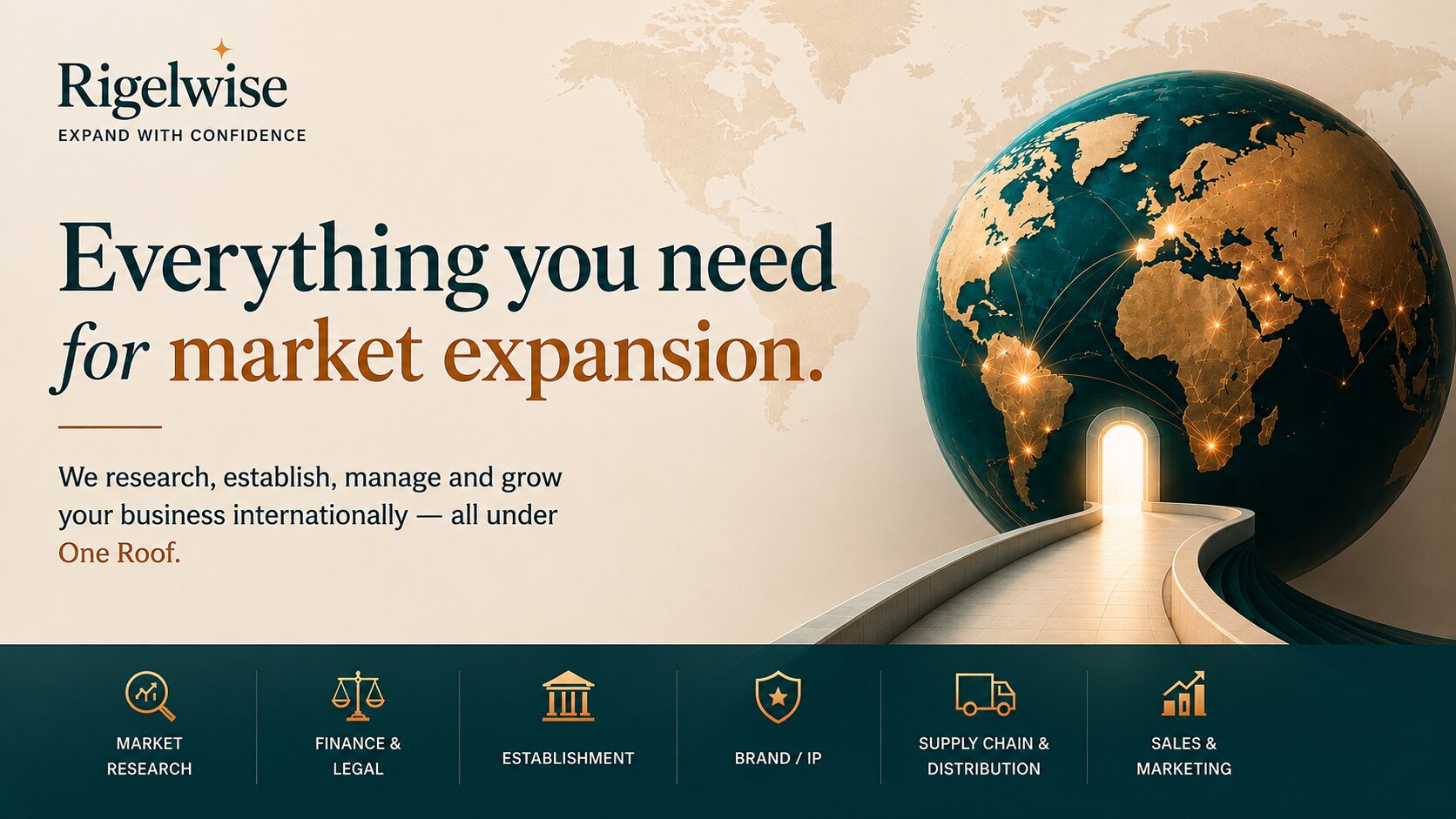 Rigelwise: everything needed for market expansion, under one roof